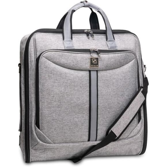 New Premium Suit Garment Bag Carry On - Hangs 4 Suits - Travel & Business
